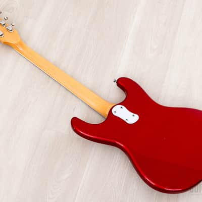 1990s Mosrite Super Custom ‘65 Ventures Model Candy Apple Red w/ Vibramute, Japan Kurokumo image 13