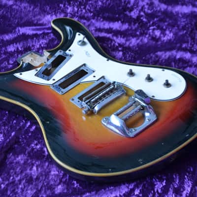 VOX Bulldog vintage electric guitar body * Rare, made in Italy ca. 1966! * Perfect for your VOX project *WORLDWIDE SHIPPING image 9