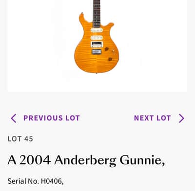 2007 Anderberg Gunnie Flat Top Neck Thru Tele Custom image 13