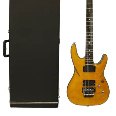 DBZ Barchetta FM Electric Guitar, Amber w/ Case image 1