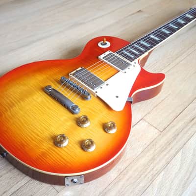 1980s Burny by Fernandez Super Grade Les Paul Standard Vintage Guitar Flame Top Japan image 14