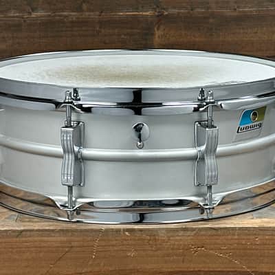 1970s Ludwig No. 404 Acrolite 5x14 8-Lug Aluminum Snare Drum image 9