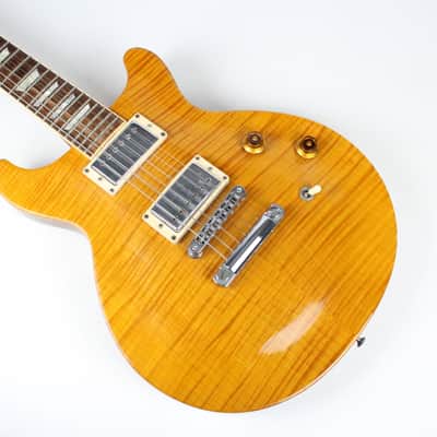 1998 Gibson Les Paul Standard Double Cut Amber Flame Maple Top Original Case 7 lbs 1 oz 60's 1960's Neck Profile image 6