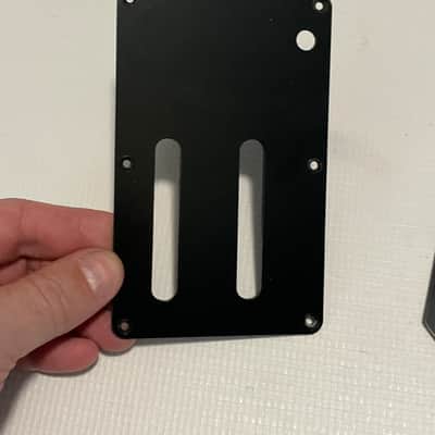 2000's Indonesia Ibanez RG Series Guitar Black Tremolo & Electronics Cavity Backplate Set image 4