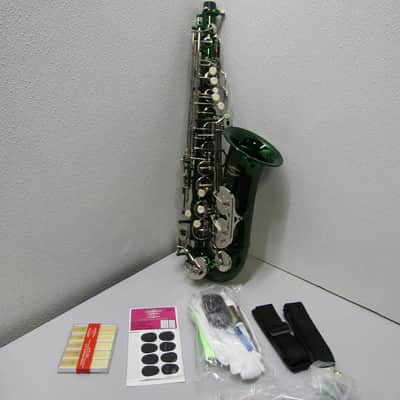 Glory Green/Silver keys E Flat Alto Saxophone image 2