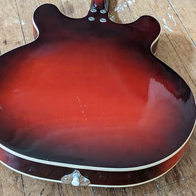 Harmony Rocket Vintage 1969 Red 335 Style Double Cutaway image 12