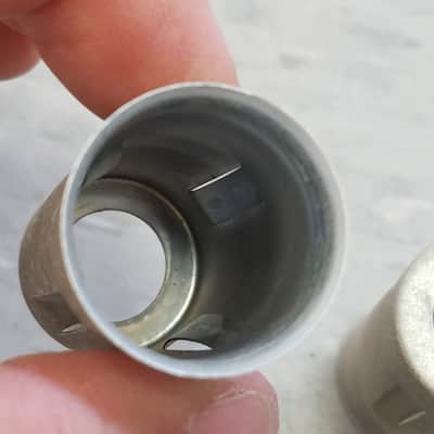 Elco Pair (2) Tube Shields 12AX7 9-pin 4-Pinch 450-599 Vintage Vacuum 1950s-1960s image 5