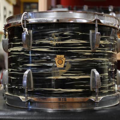 1969 Ludwig Hollywood in Black Oyster Pearl 14x22 8x12 9x13 16x16 image 16