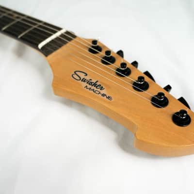 Swisher Handmade Machine 6 2022 Indigo Blue Electric Guitar image 5