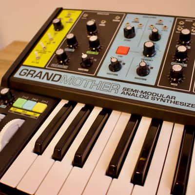 Moog Grandmother 32-Key Semi-Modular Analog Synthesizer 2018 - Present - Black / Multi-Colored Panel image 2