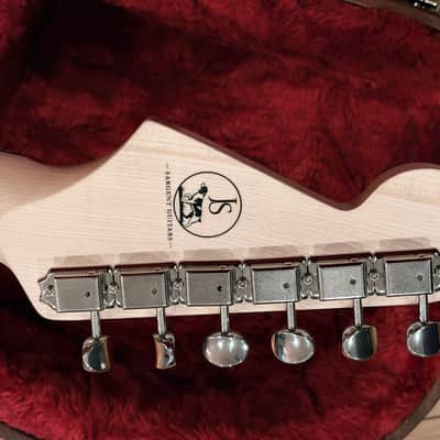 Sargent Guitars | Custom Built One-Piece Aged Acacia Koa Hardtail Strat | Lindy Fralin Real '54 Pickups | Warmoth Neck | 8.6 lbs | NEW Build | w/New Fender Poodle Case image 9