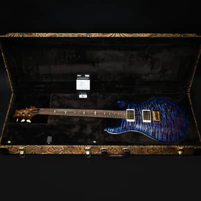 PRS Custom 24 Wood Library w/ 10-Top, Brazilian Rosewood, & 58/15 LT Pickups- Violet Blue Burst 2026 (0423892) image 5