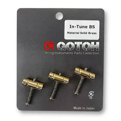 Gotoh In-Tune Saddle Set Telecaster, Solid Brass - Set Of 3, PSS-ITB image 1