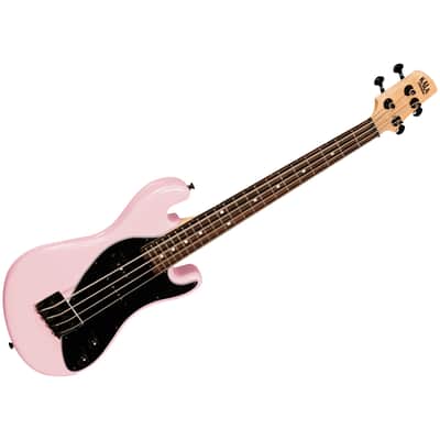 Solid Body U-Bass 4 cordes Light Pink + housse Kala image 2