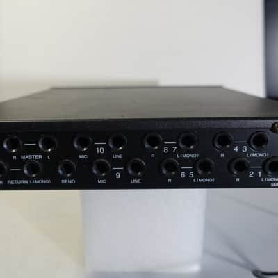 Boss MX-10 Mixer w AC Power supply, 10channels fxsends Mic in /stereo line , Half rack image 5