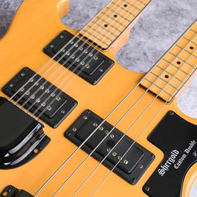 Shergold 124 1978 - Natural; 12 + 4 twin neck image 5