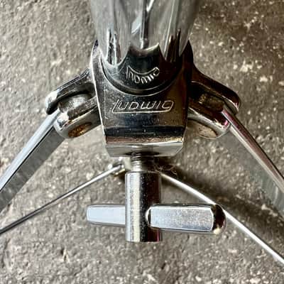Vintage Ludwig Acrolite No. 404 5x14 Snare w/ Ludwig Flat Base Stand, PAT Wires & Original Heads image 7