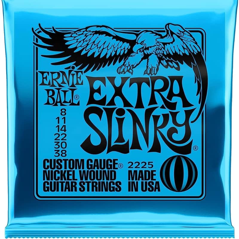 Photos - Strings Ernie Ball Extra Slinky Wound Electric Guitar - 8-38 G... Nickel