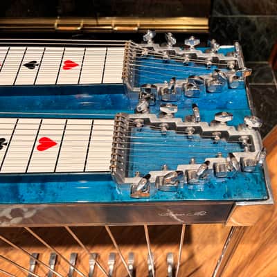 Vintage Sho Bud Super Pro 1981 - “Blue Darlin”Custom Flame Maple image 12