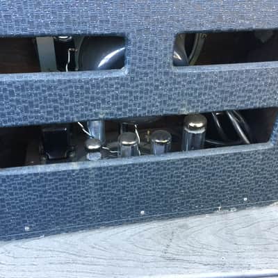 Ampeg Dolphin 518 1961 blue sparkle, Original Jensen P12NX ext range speaker! image 4