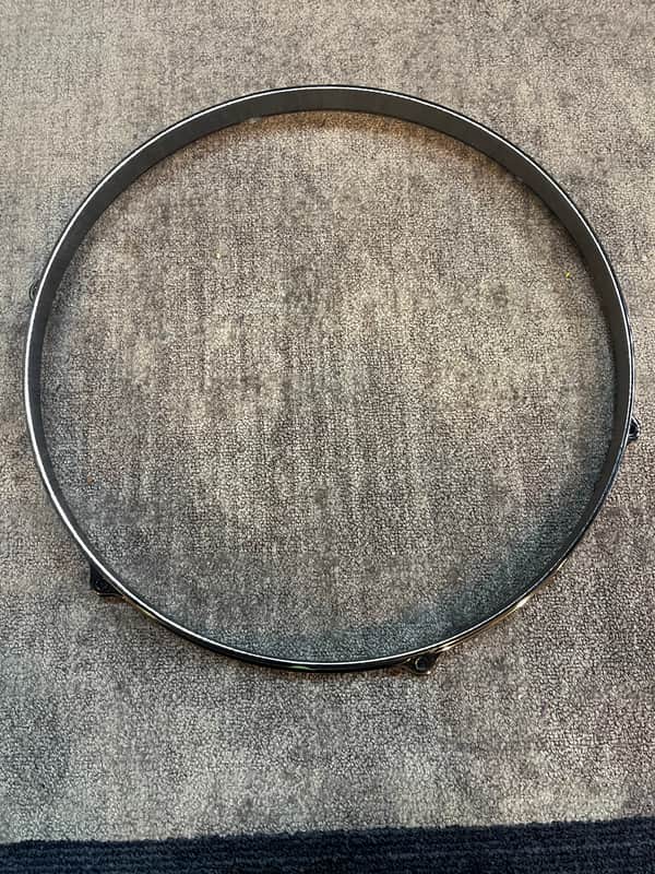 Tama Black Nickel 14 inch Die Cast Rim 6 hole image 1
