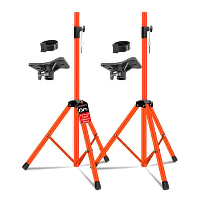 5 Core Speaker Stand Pair Height Adjustable PA DJ Tripod Studio Monitor Stands w 35mm Insert image 1