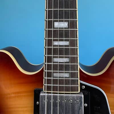 Epiphone ES-335 2022 - Figured Raspberry Tea Burst image 5