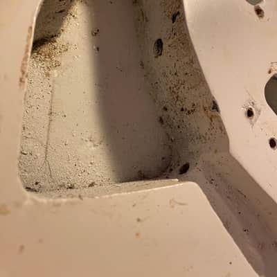 Fender Stratocaster 1961 Body Olympic White Refin image 9