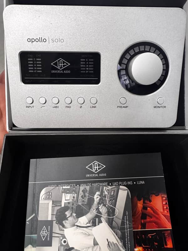 Universal Audio Apollo Solo Heritage Edition Thunderbolt 3 Audio Interface 2020 - Present - Silver image 1