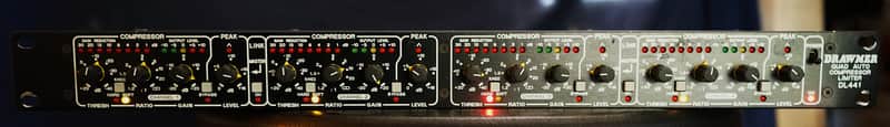 Drawmer DL441 Quad Auto Compressor Limiter DL 441 4-Channel Compressor/Limiter image 1