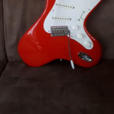 Sale!! 
Brian Eastwood Fender Bender Stratocaster Distortorcaster 1992 Fiesta red Unique Rare Nr.5 Custom Hand Made image 18