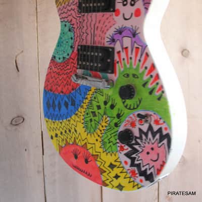 Gretsch Custom art guitar Ignite Jet Club HH " Happy Together " image 8