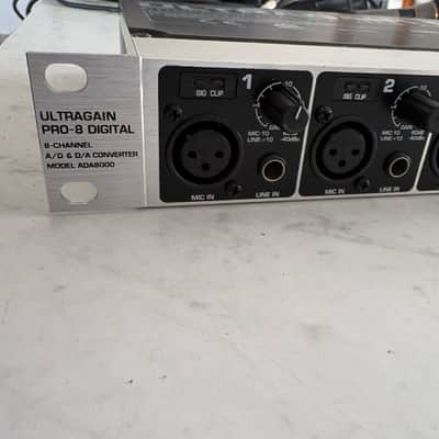 Behringer Ultragain Pro-8 Digital ADA8000 8-Channel Mic Preamp with A/D Converter 2000s - Black / Silver image 2