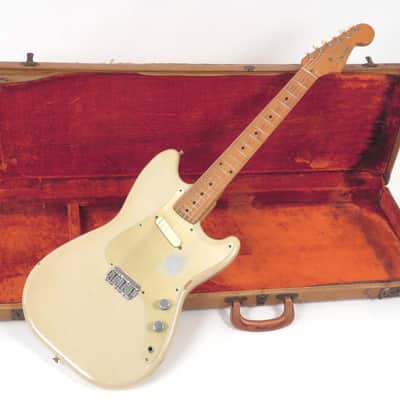 1957 Fender Musicmaster - Desert Sand - Anodized Pickguard - V Neck Profile image 2