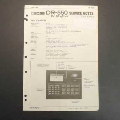 Boss DR-550 Service Notes [Three Wave Music]