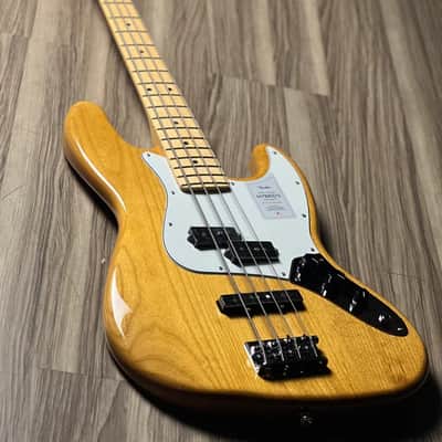 Fender Japan Hybrid II Jazz Bass PJ with Maple FB in Vintage Natural JD24005024 image 2