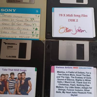 Midi Song Diskettes - Retro Midi Songs Files Floppy Disk - Large Collection image 17