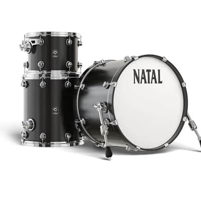 Natal Original maple bebop kit w/ 18” kick Matte black | Reverb