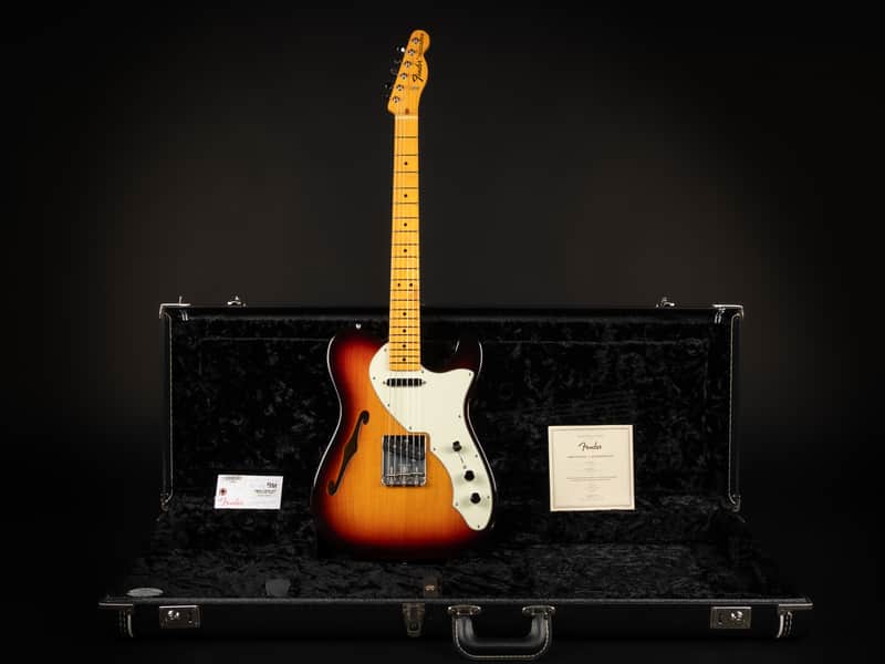 2020 Fender American Original '60s Thinline Telecaster - 3-Tone Sunburst | USA Vintage Reissue Semi-Hollow 2.72kg | CoA OHSC