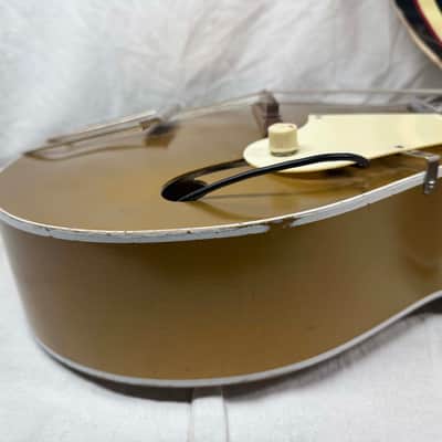 Kay K130 K-130 Archtop Guitar with Chipboard Case 1950s - Gold / Goldtop image 16