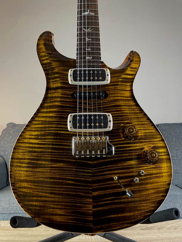 2025 PRS Modern Eagle V "10 Top" Yellow Tiger image 1