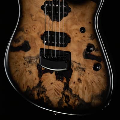 Ernie Ball Music Man Jason Richardson 6-string Cutlass Natural Buckeye Burl Black Burst - S03968-7.10 lbs image 1