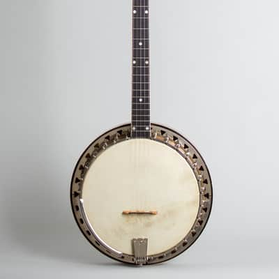 Vega  Little Wonder 5 String Resonator Banjo (1952), ser. #98678, black hard shell case. image 1