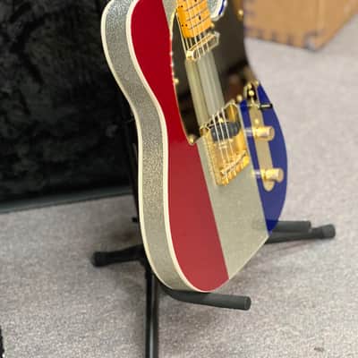 2024 Fender Buck Owens Signature Telecaster - Red, Silver, and Blue Sparkle image 6
