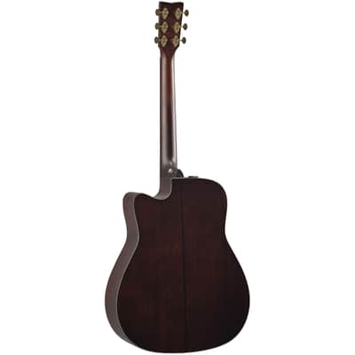 Yamaha TAG3 C TransAcoustic Dreadnought Acoustic-Electric Guitar - Sand Burst image 4