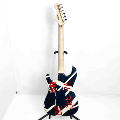 EVH Striped Series "Circles/See Ya"- Satin Black/White image 6
