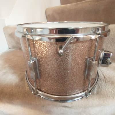Ludwig Vintage pink champagne sparkle Club Date 8 x 22 inch tom, 1966 - mint! image 9