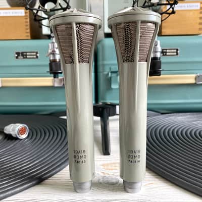 1974 Matched Stereo Pair Of Lomo 19A19 Tube Condenser Microphones w/Consecutive Serial Numbers image 9