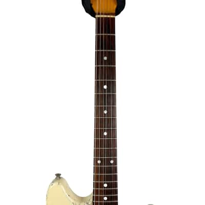 Fender Japan 69 Reissue Mustang 1993-1994 - Heavy Relic Vintage White image 7