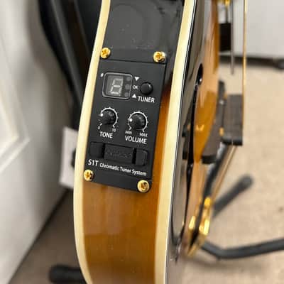 Ortega RMFE90TS F-Style Mandolin with Electronics - Tobacco Sunburst image 4